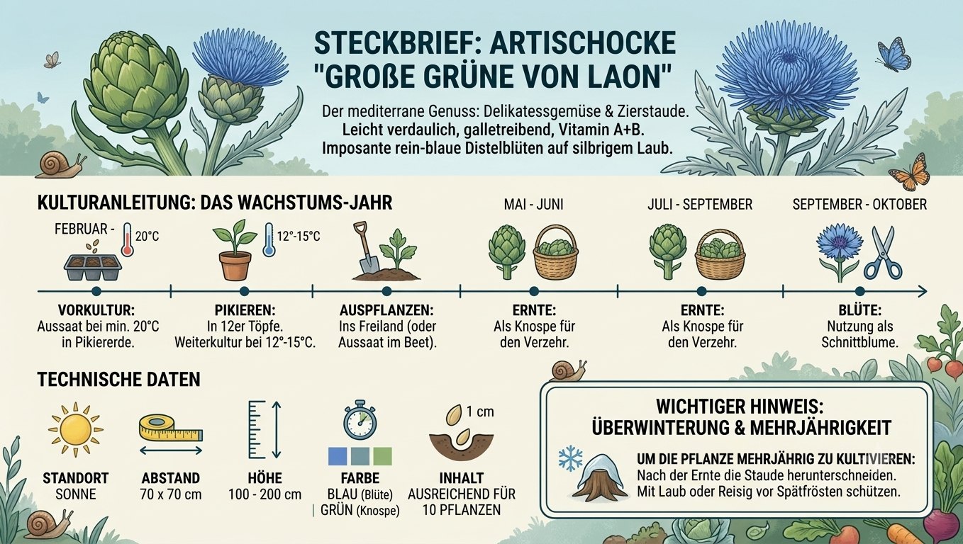 Artischocke Grosse Grüne Von Laon
