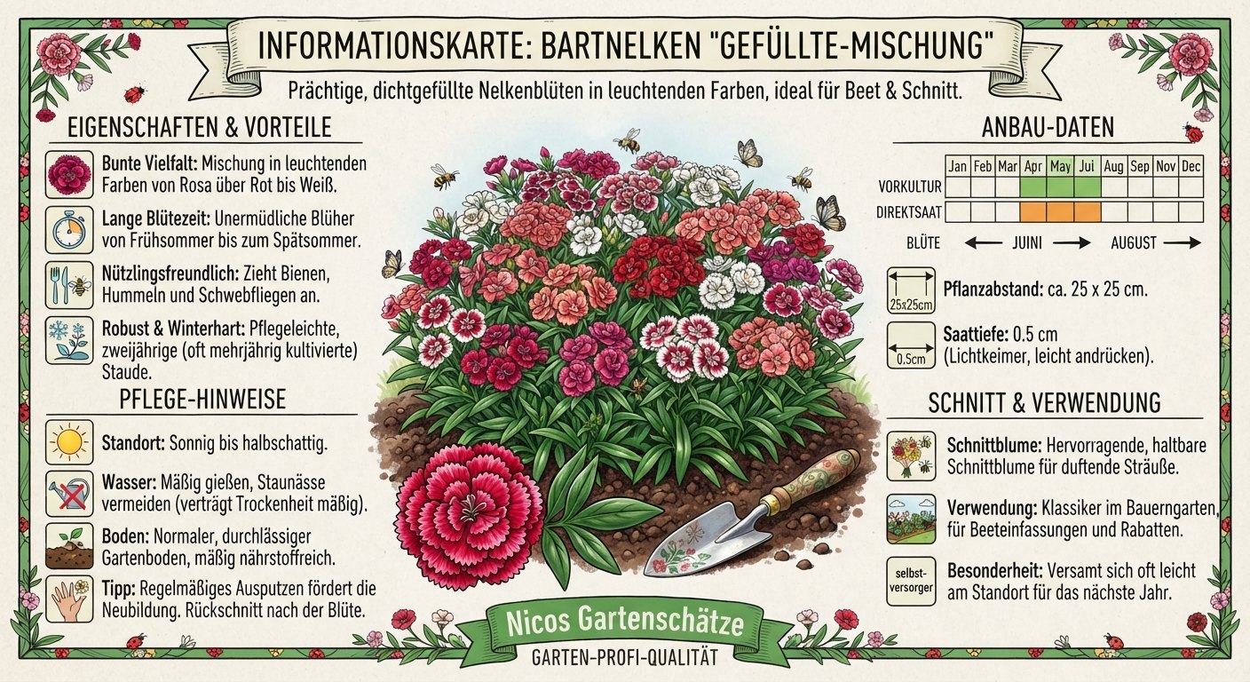 Bartnelken Gefuellte Mischung