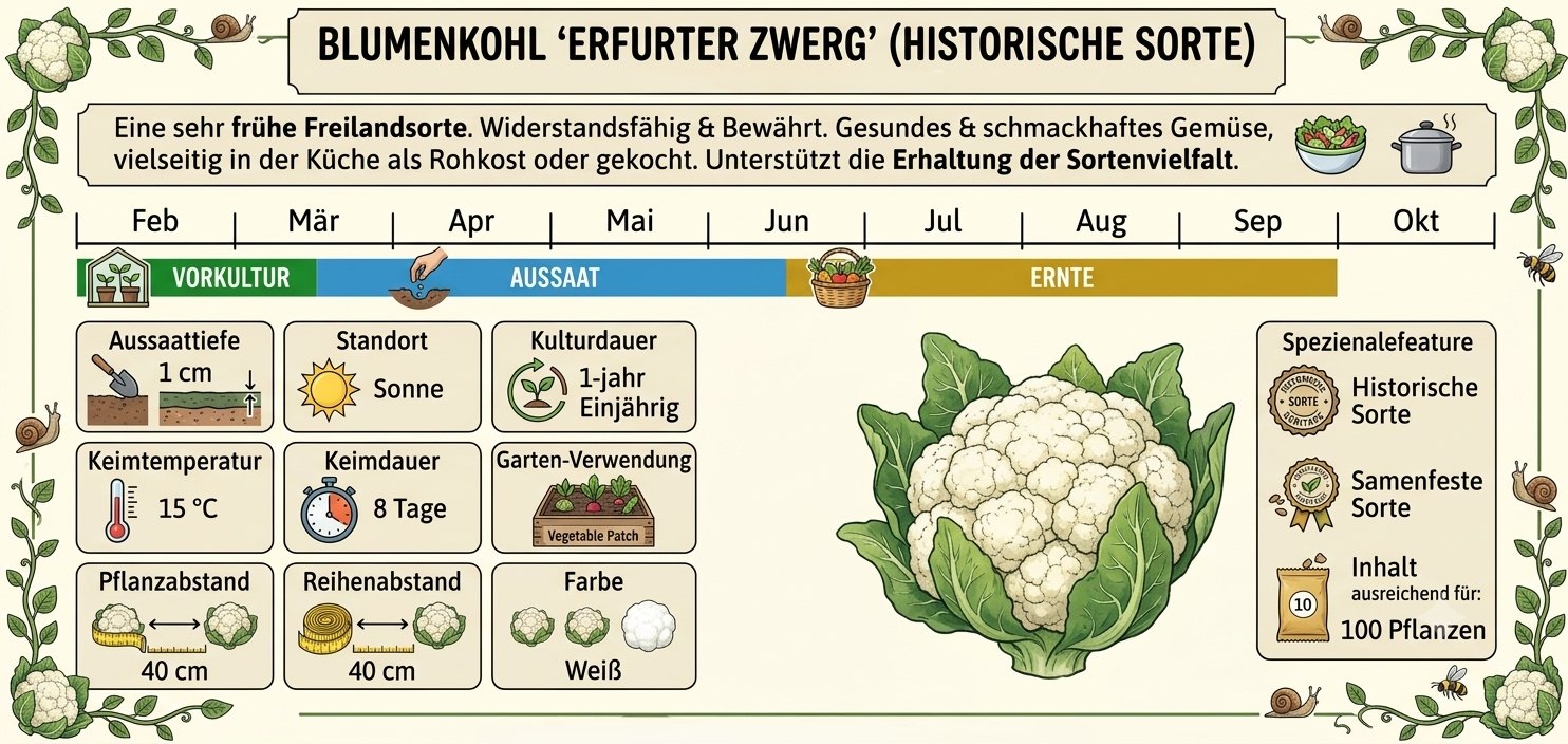 Blumenkohl Erfurter Zwerg