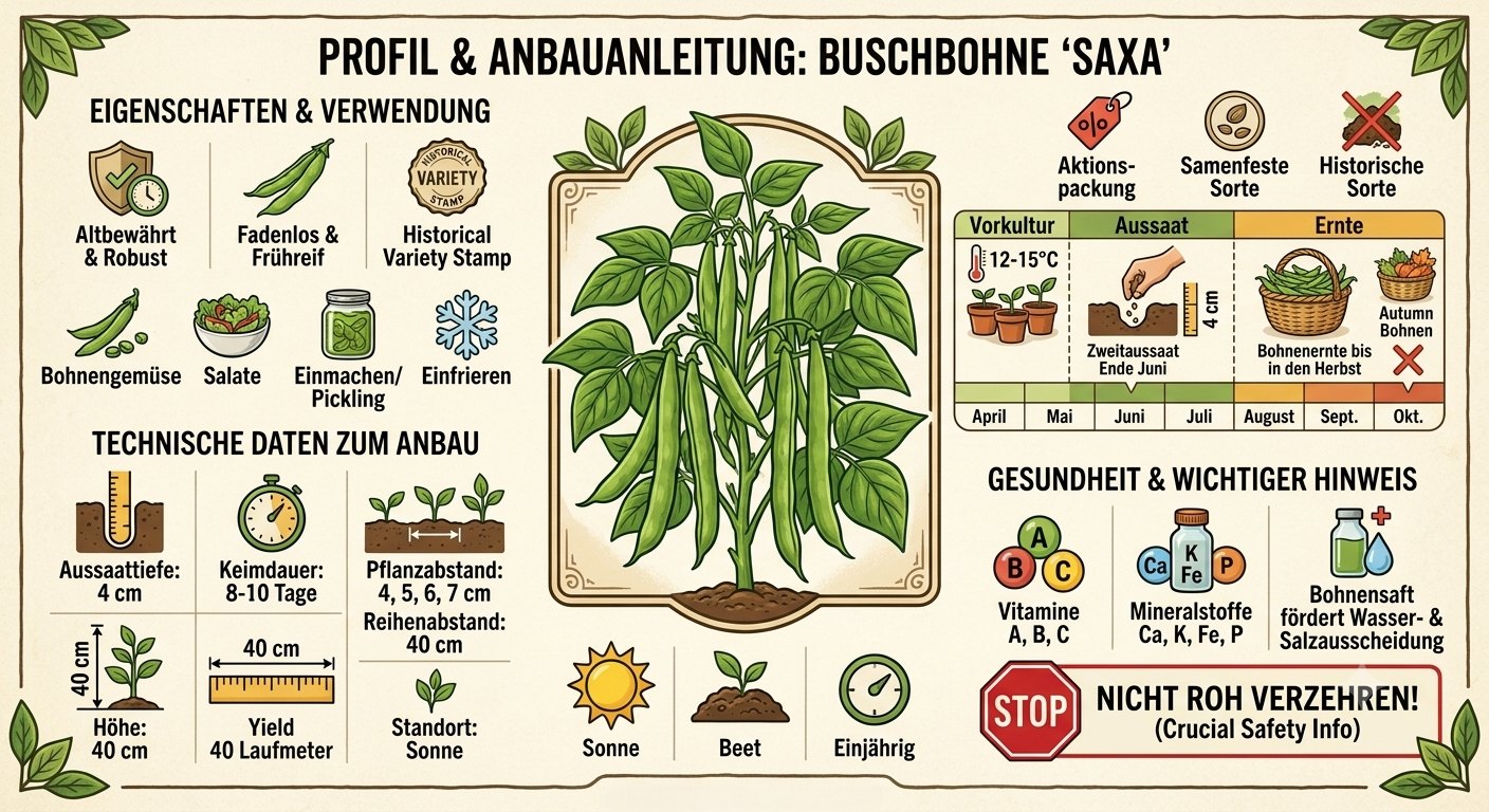 Buschbohnen Saxa