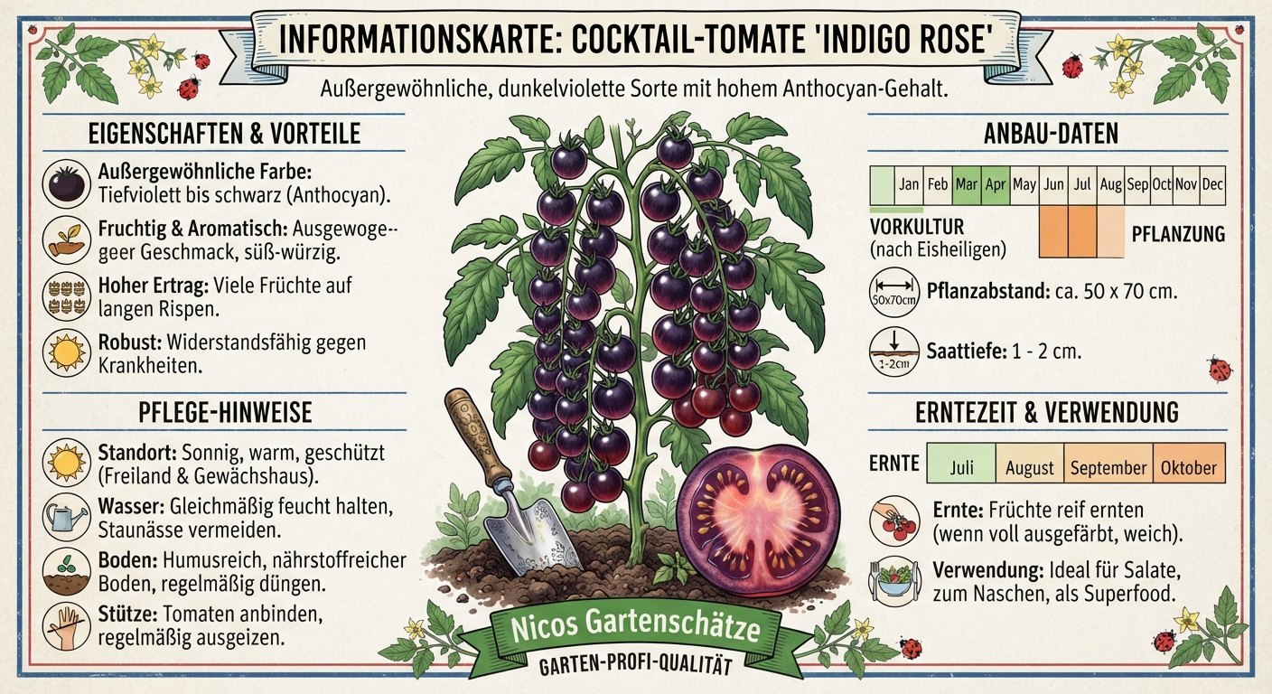 Cocktailtomate Indigo Rose
