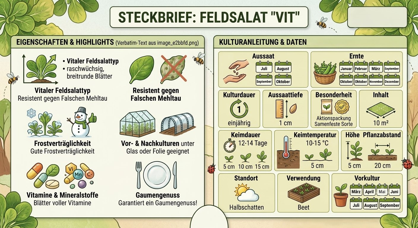 Feldsalat Vit