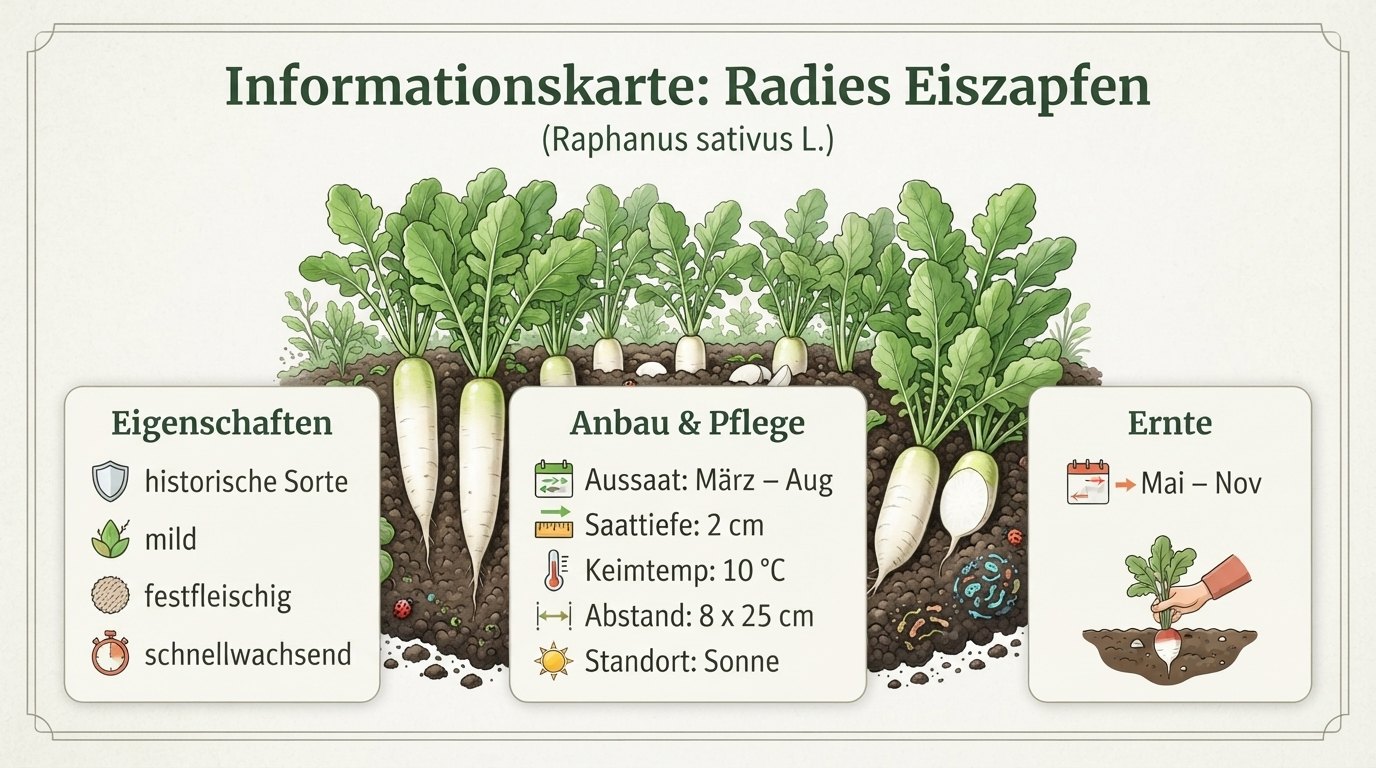 Radies Eiszapfen