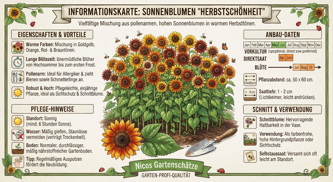 Sonnenblumen Herbstschoenheit