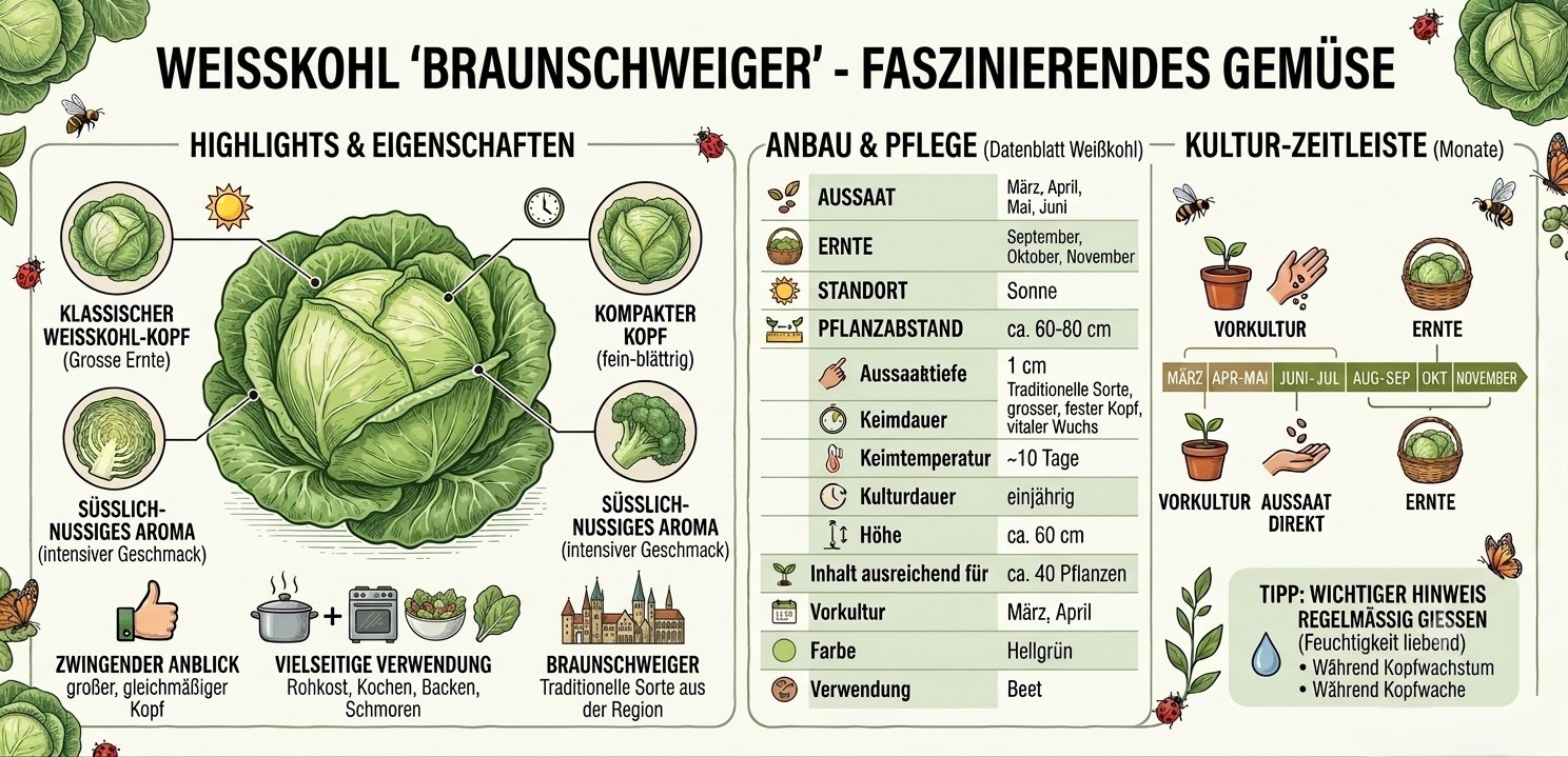 Weisskohl Braunschweiger