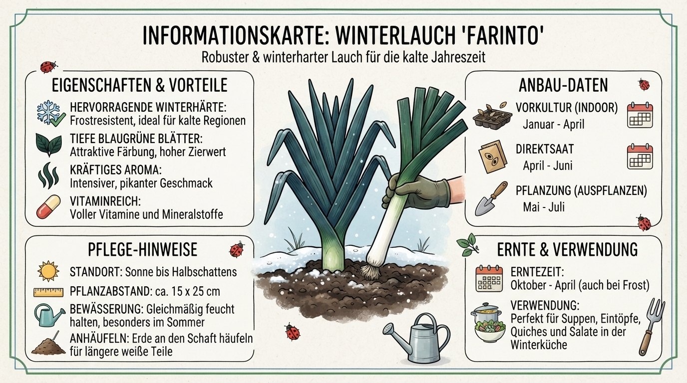 Winterlauch Blaugrüner Winter Farinto