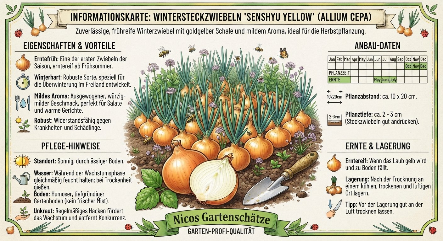 Wintersteckzwiebeln Senshyu Yellow (250 g)