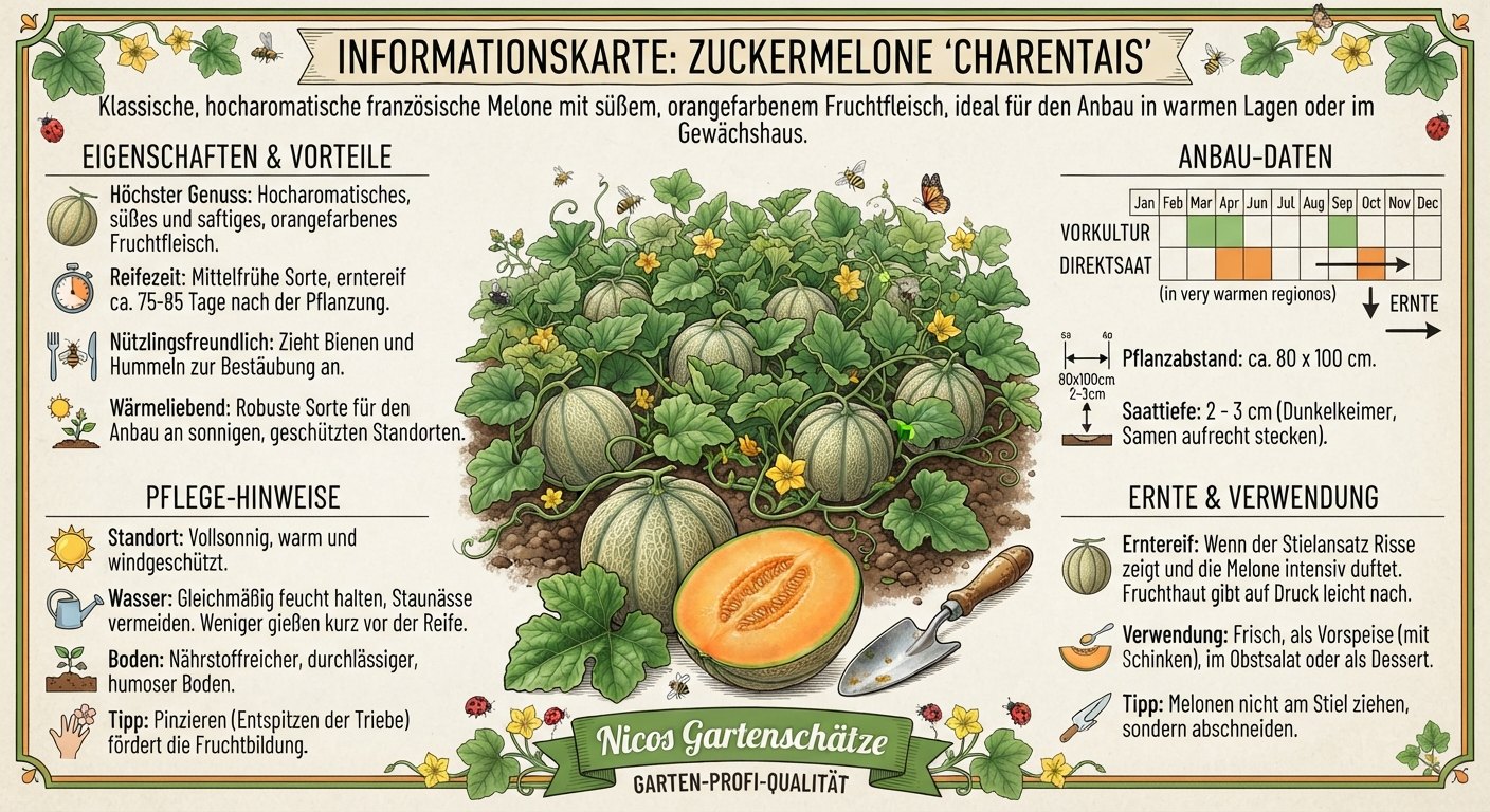 Zuckermelone Charentais